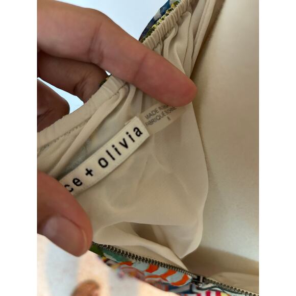 Alice and Olivia Silk Halter Asymmetric Hem Maxi Dress - Picture 3 of 5